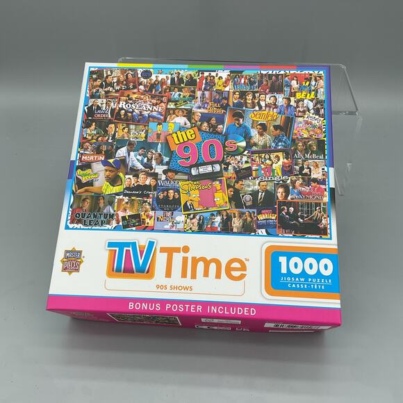 Masterpieces TV Time 90s Shows 1000 Piece Jigsaw Puzzle - Picture 1 of 3